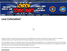 Tablet Screenshot of londoncomicmart.co.uk